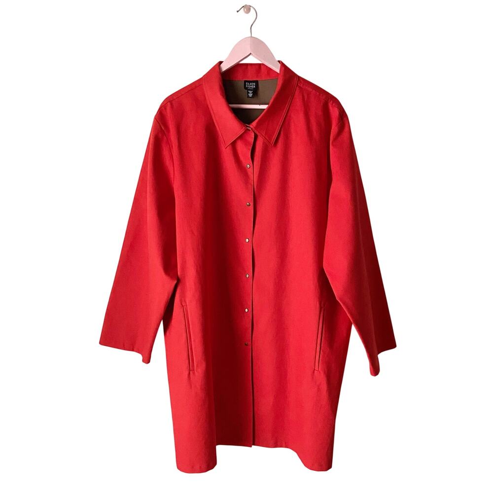 Eileen Fisher Lightweight Rain Trench Coat